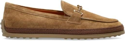 TOD'S Suède schoenen type loafers Beige Dames