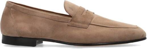 TOD'S Suède schoenen type loafers Brown Heren