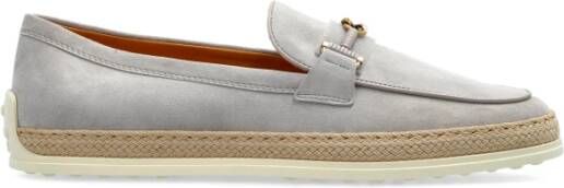 TOD'S Suède schoenen type loafers Gray Dames