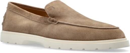 TOD'S Suède schoenen type loafers Gray Heren