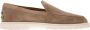 TOD'S Suede Slipper Moccasin met Rubberen Zool Beige Heren - Thumbnail 1