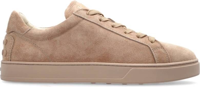 TOD'S Suede sneakers Beige Dames