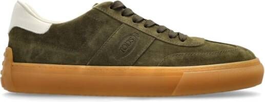 TOD'S Suède sneakers Green Heren