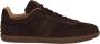 TOD'S Suede Sneakers Ronde Neus Vetersluiting Brown Heren - Thumbnail 1