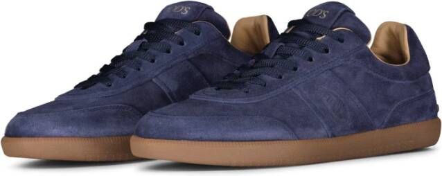 TOD'S Suède sneakers voor elke gelegenheid Blue Heren