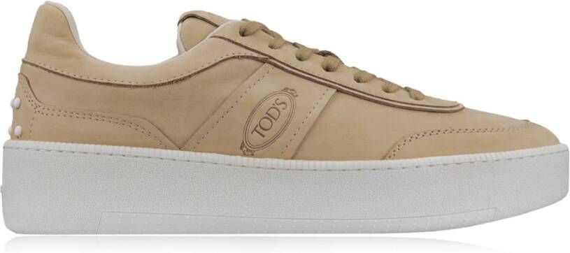 TOD'S Suède Veterschoenen voor dames Beige Dames