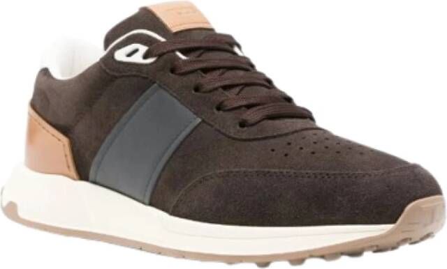 TOD'S Suède vetersneakers Brown Heren