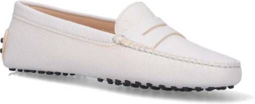 TOD'S Tijdloze Elegante Platte Schoenen White Dames