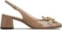 TOD'S Slingback Kate Pump met vierkante neus Beige Dames - Thumbnail 8