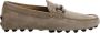 TOD'S Velours mocassins met delicaat detail Beige Heren - Thumbnail 1