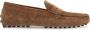 TOD'S Walnoot Leren Rij Mocassin Brown Heren - Thumbnail 1