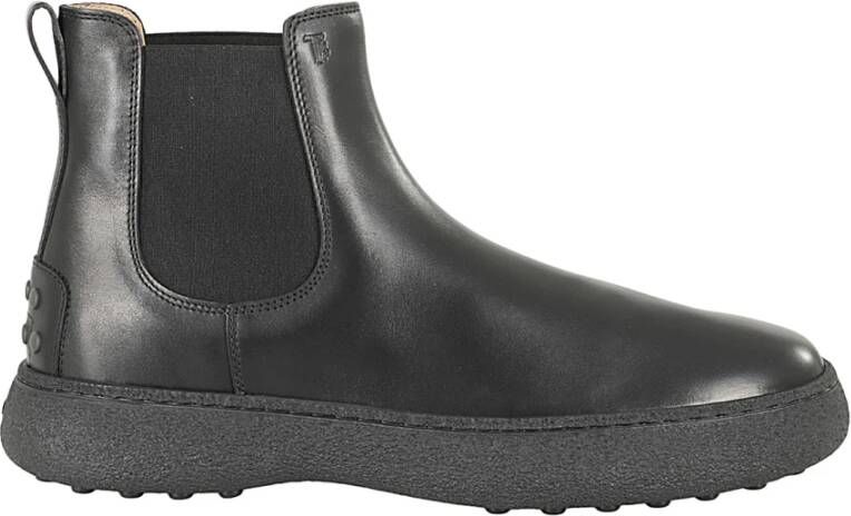 TOD'S Winter Gommino Enkellaars Black Heren