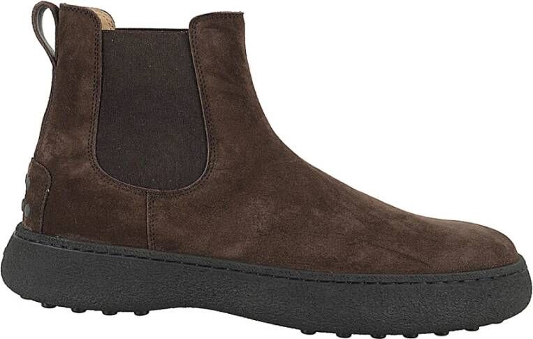 TOD'S Winter Gommino Enkellaars Brown Heren