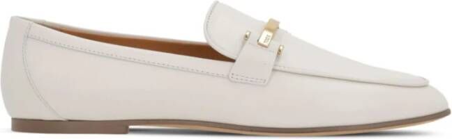 TOD'S Witte Amandel Teen Platte Zoolschoenen White Dames