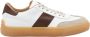 TOD'S Witte Leren Sneakers met Logo Details White Heren - Thumbnail 1