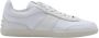 TOD'S Witte Casual Gesloten Platte Sneakers White Heren - Thumbnail 1