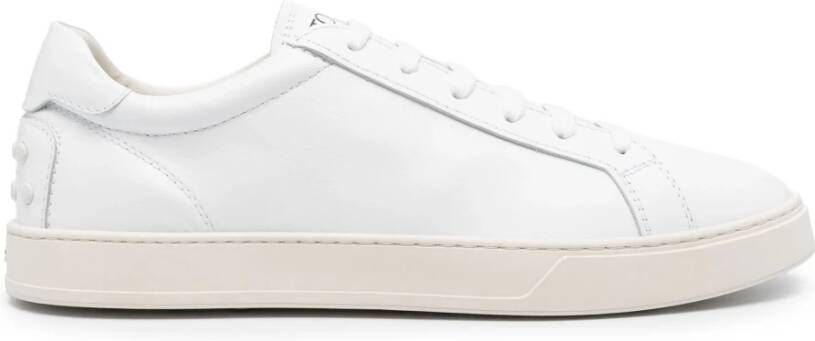 TOD'S Witte Minimalistische Sneakers White Heren