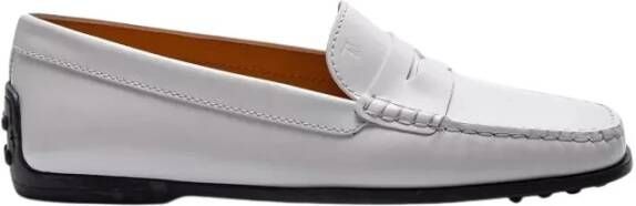 TOD'S Witte Mocins City Gommino White Dames