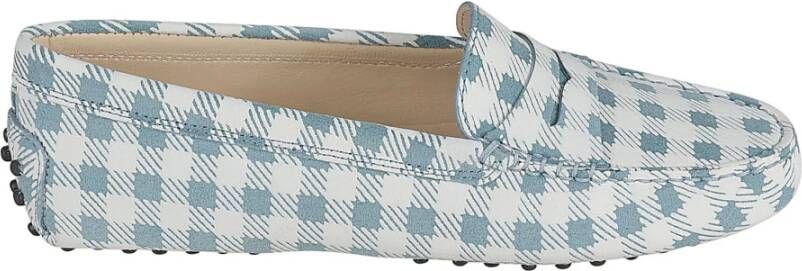 TOD'S Witte platte schoenen met groen detail Multicolor Dames