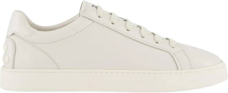 TOD'S Witte Sneaker Cassette Stijl White Heren