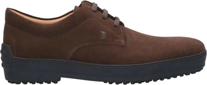 TOD'S Zakelijke Platte Schoenen Bruin Brown Heren