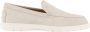 TOD'S Suède Slip-On Mocassins met Monogram White Heren - Thumbnail 1