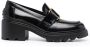 TOD'S Zwarte elegante loafers met middelhak Black Dames - Thumbnail 1