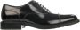 TOD'S Zwarte Geborsteld Leren Oxford Schoenen Black Heren - Thumbnail 1