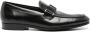 TOD'S Zwarte Kalfsleren Band Slip-On Black Heren - Thumbnail 1