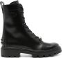 TOD'S Zwarte Kalfsleren Metalen Veterschoenen Black Dames - Thumbnail 1