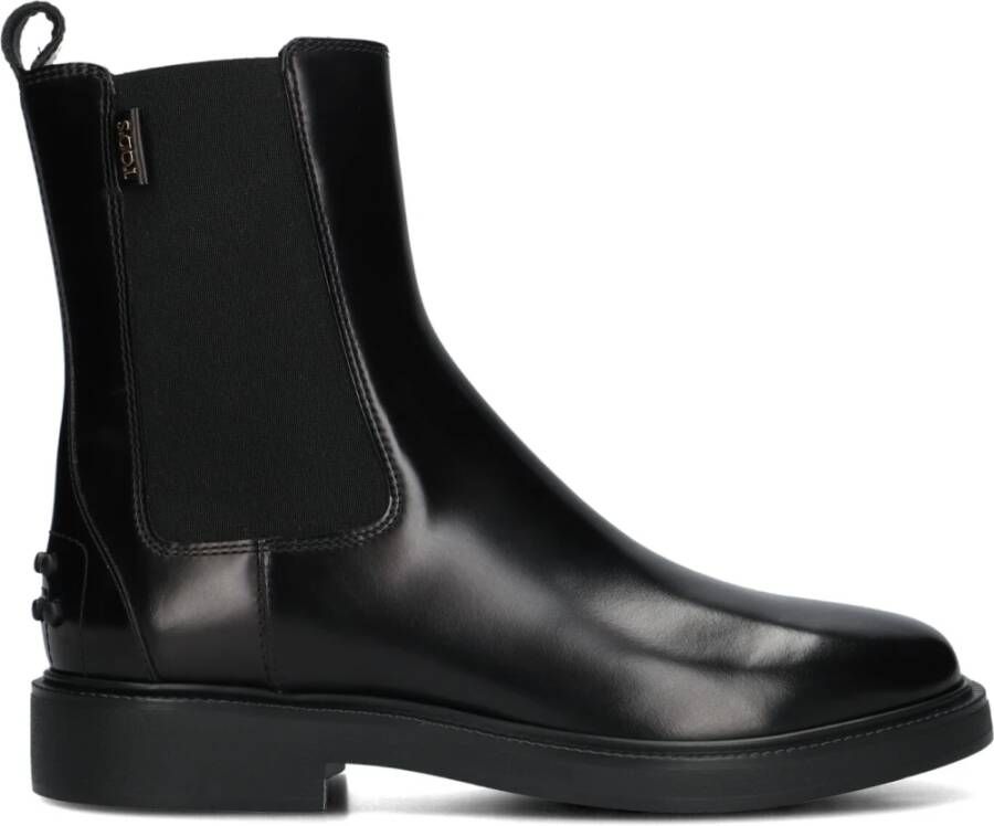 TOD&apos;S Chelsea Boots Dames Led Chelseabooty Maat: 38 Materiaal: Leer Kleur: Zwart