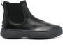 TOD'S Zwarte Leren Chelsea Laarzen Black Heren - Thumbnail 1