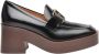 TOD'S Zwarte leren Decolté Black Dames - Thumbnail 1