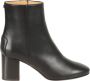 TOD'S Zwarte Leren Enkellaarzen Black Dames - Thumbnail 1