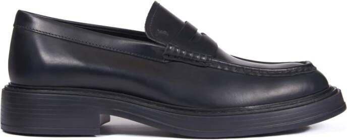 TOD'S Zwarte leren instap mocassins Black Heren