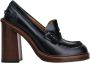 TOD'S Zwarte Leren Loafer met Dikke Hak Black Dames - Thumbnail 1