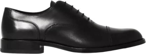 TOD'S Zwarte leren Oxford schoenen Black Heren