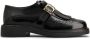 TOD'S Zwarte Leren Platte Schoenen Franje Detail Black Dames - Thumbnail 1