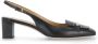 TOD'S Zwarte leren slingback met metalen detail Black Dames - Thumbnail 1