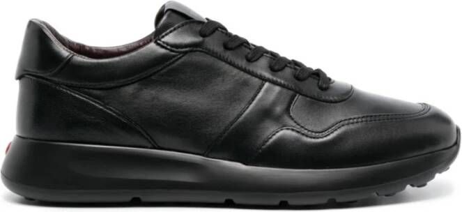 TOD'S Zwarte Leren Sneakers Black Heren