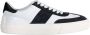 TOD'S Zwarte Leren Sneakers met Suède Details Black Heren - Thumbnail 1