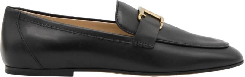 TOD&apos;S Instappers Dames Barretta Attacchi Maat: 39 Materiaal: Leer Kleur: Zwart