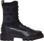 TOD'S Zwarte Leren Veterschoenen Enkellaarzen Black Dames - Thumbnail 1