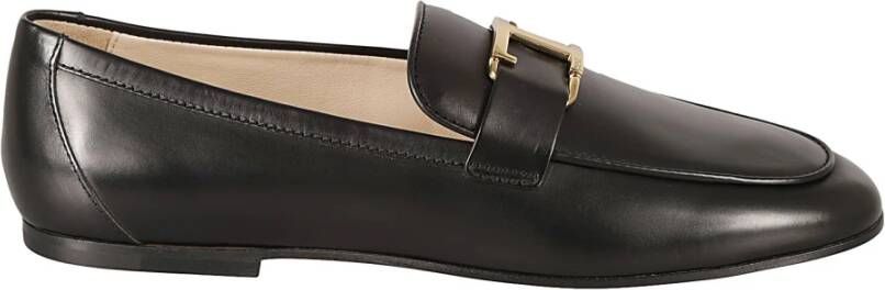 TOD'S Zwarte Loafer Schoenen Elegante Stijl Black Dames