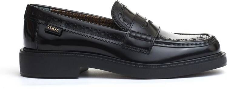 TOD'S Zwarte Loafer Schoenen voor Vrouwen Black Dames