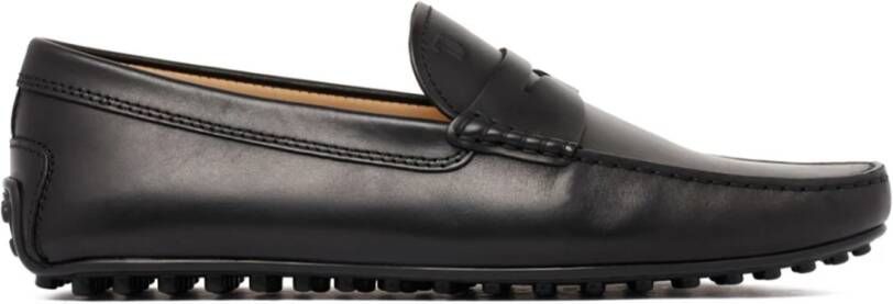 TOD'S Zwarte Loafers voor de Stad Black Heren