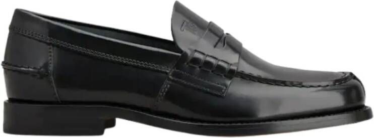 TOD'S Zwarte Mocassin Leren Platte Schoenen Black Heren