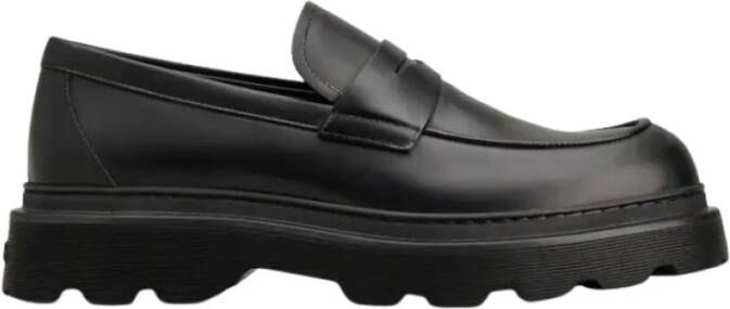 TOD'S Zwarte Mocassin Rubberen Zool Urban Stijl Black Heren