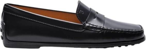 TOD'S Zwarte Mockasins Collectie City Gommino Black Dames