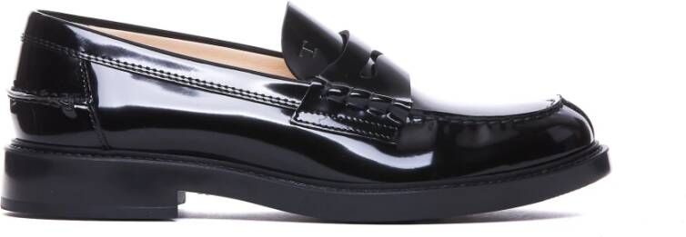 TOD'S Zwarte platte schoenen Black Dames